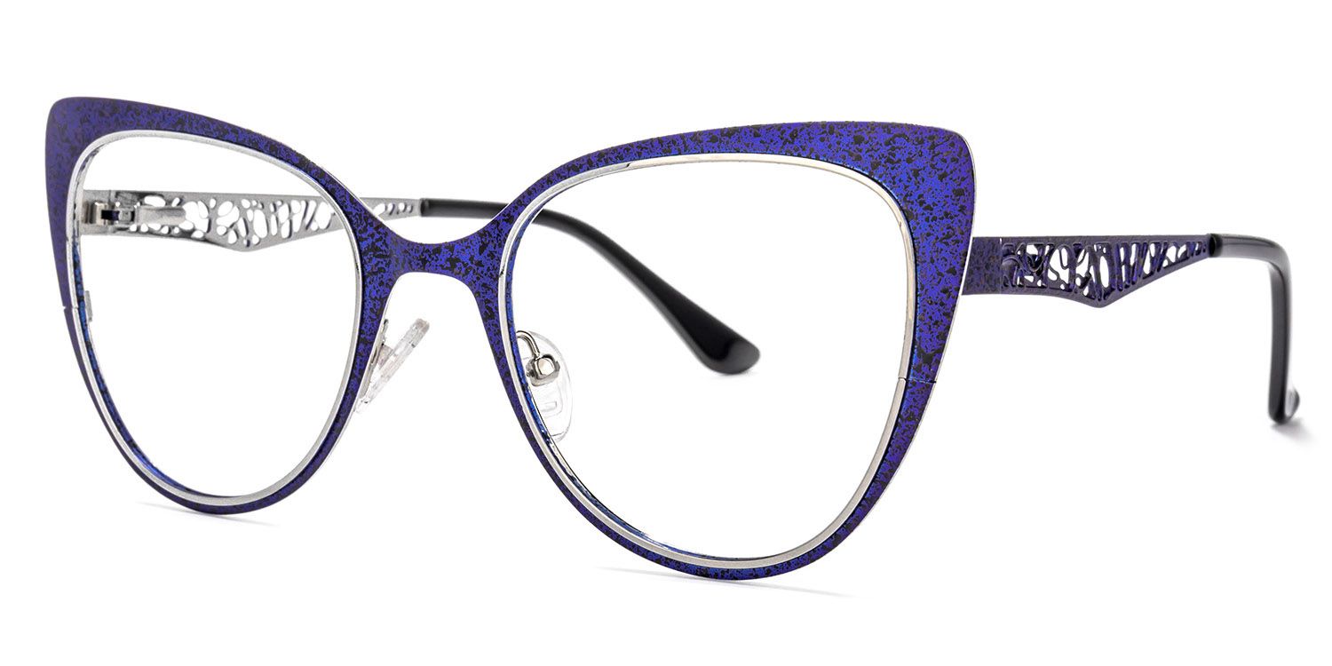 Eileen Cateye Blue Glasses | Zeelool Glasses1