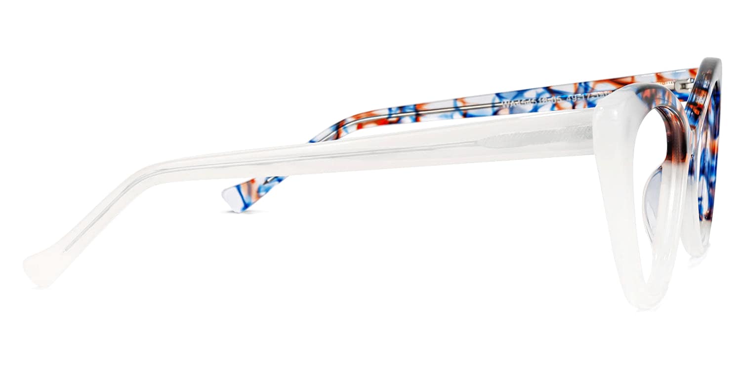 Maxine Cateye White Glasses | Zeelool Glasses