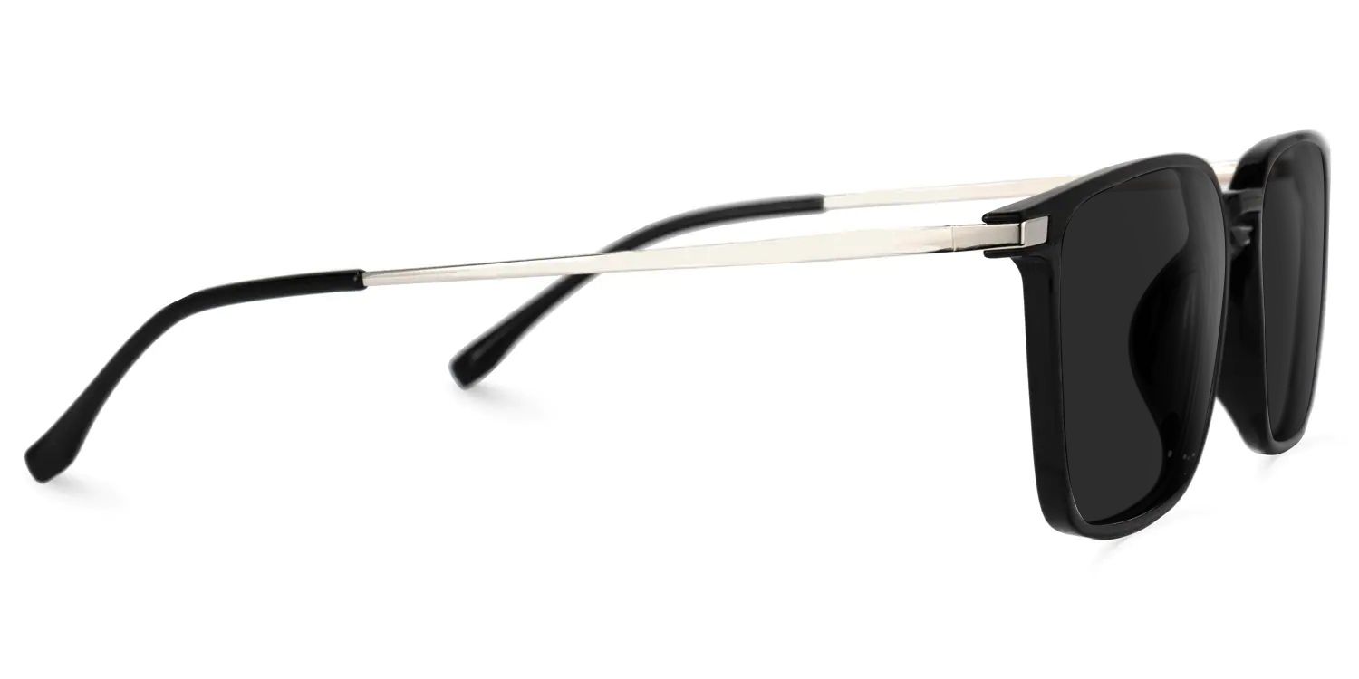 Litisha Square Black sunglasses | Zeelool Glasses2