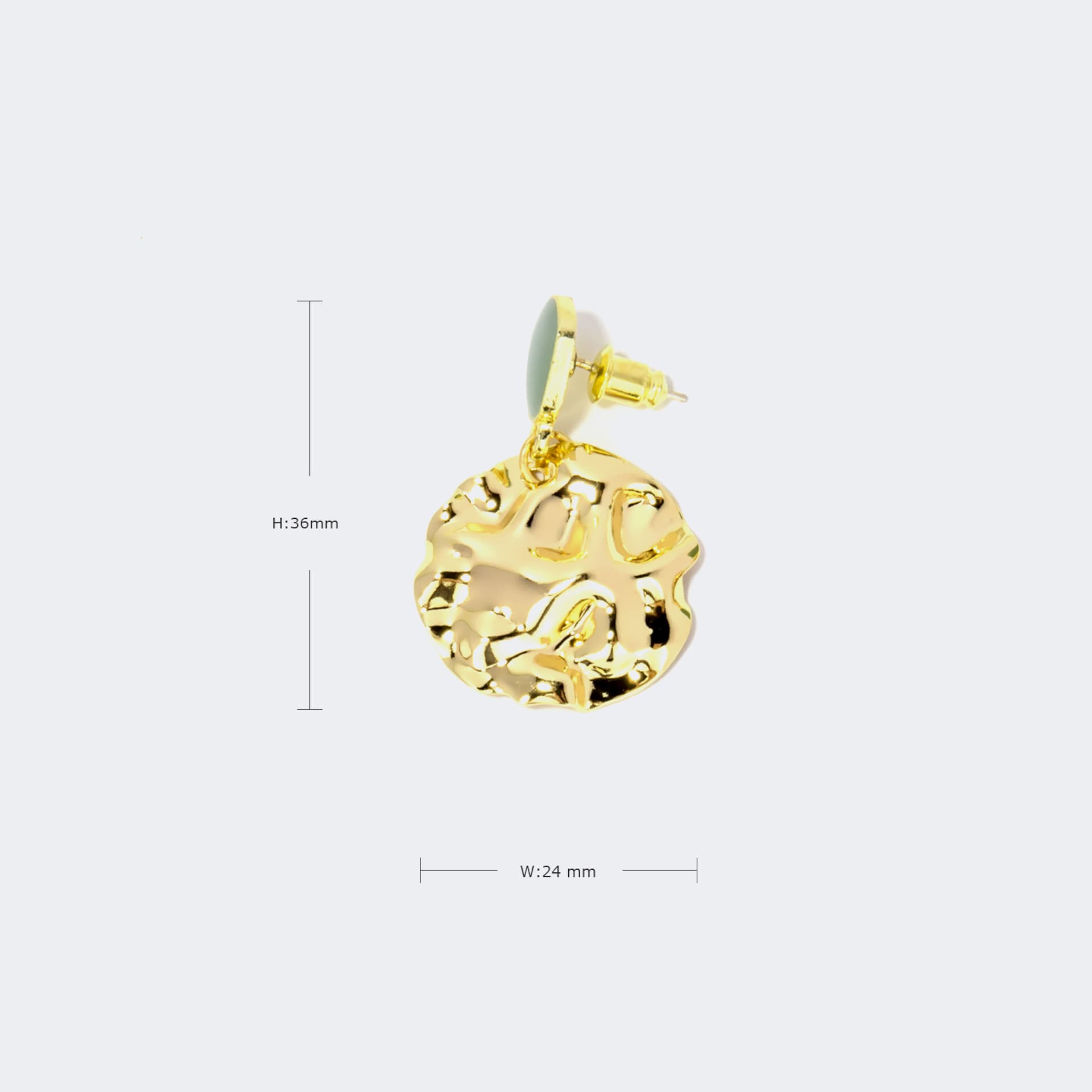 Stylish Hammered Copper Earrings | Zeelool Glasses3