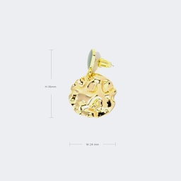 Stylish Hammered Copper Earrings3