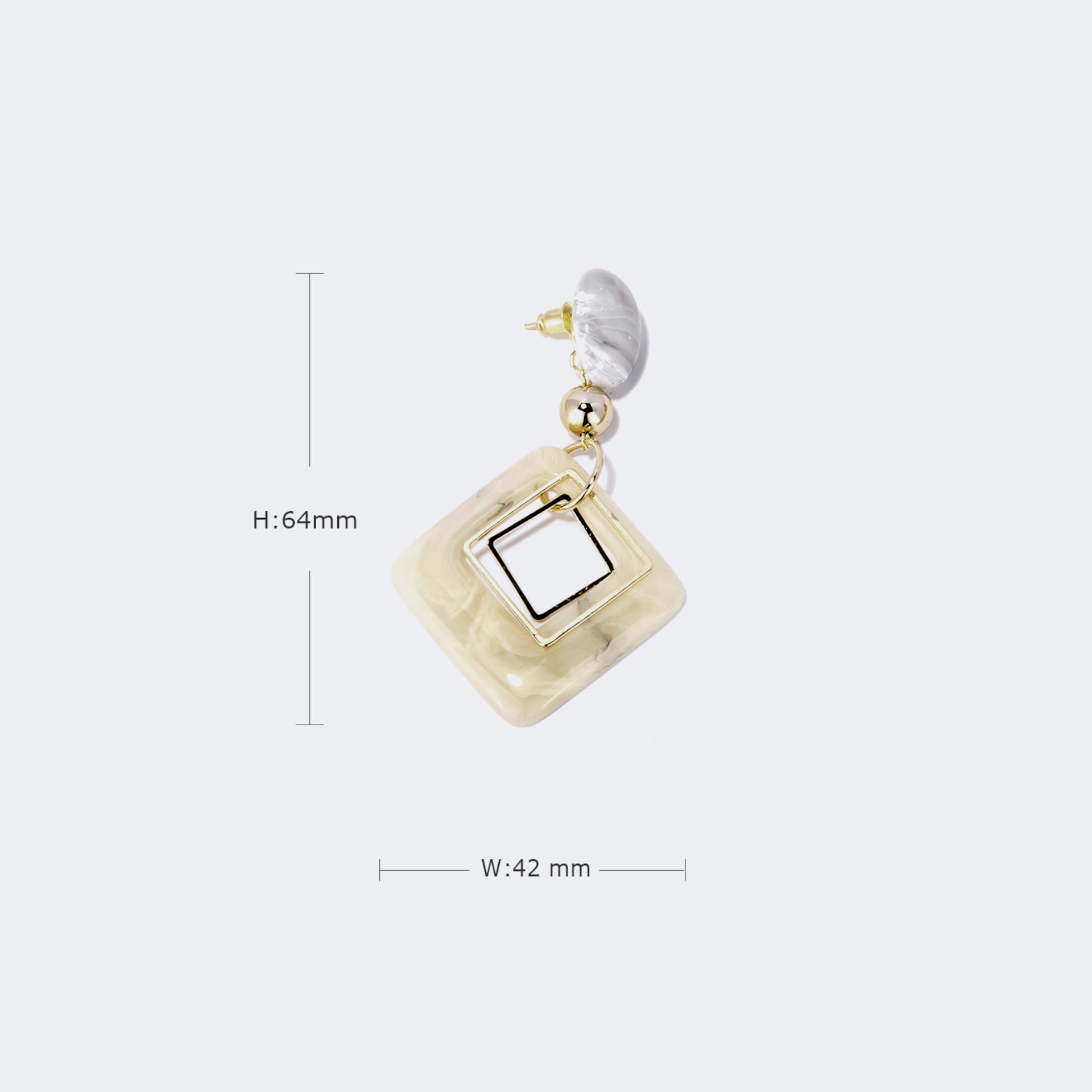 Stylish Polished Acetate Earrings | Zeelool Glasses3