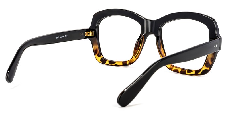 Mckenzie Square Black Glasses | Zeelool Glasses4