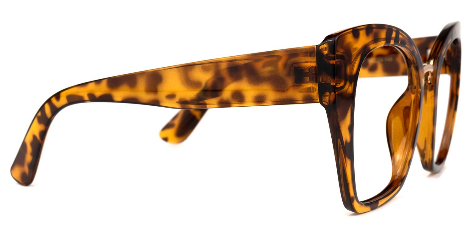 Denis Cat Eye Yellow-Tortoise Frame Glasses | Zeelool3