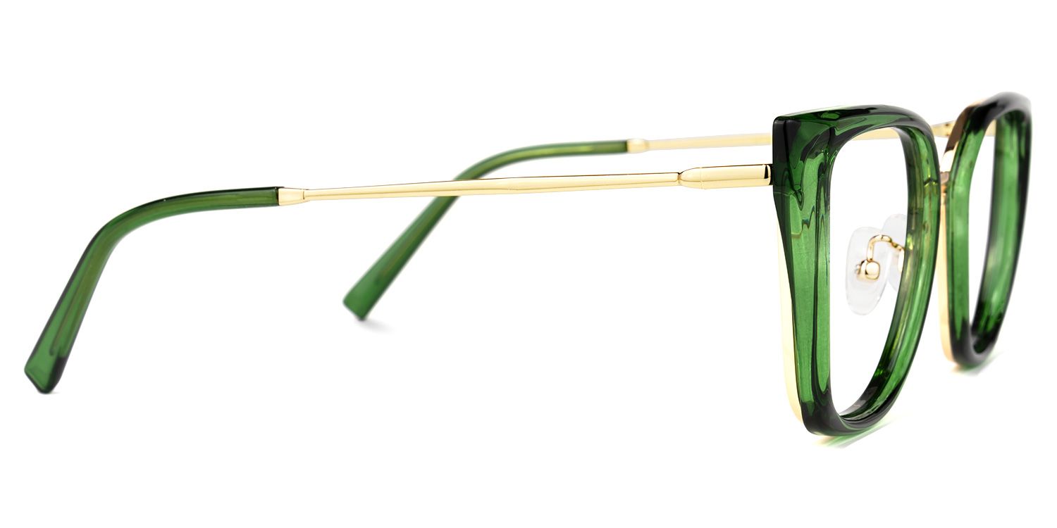 Martine Square Green Glasses | Zeelool Glasses2