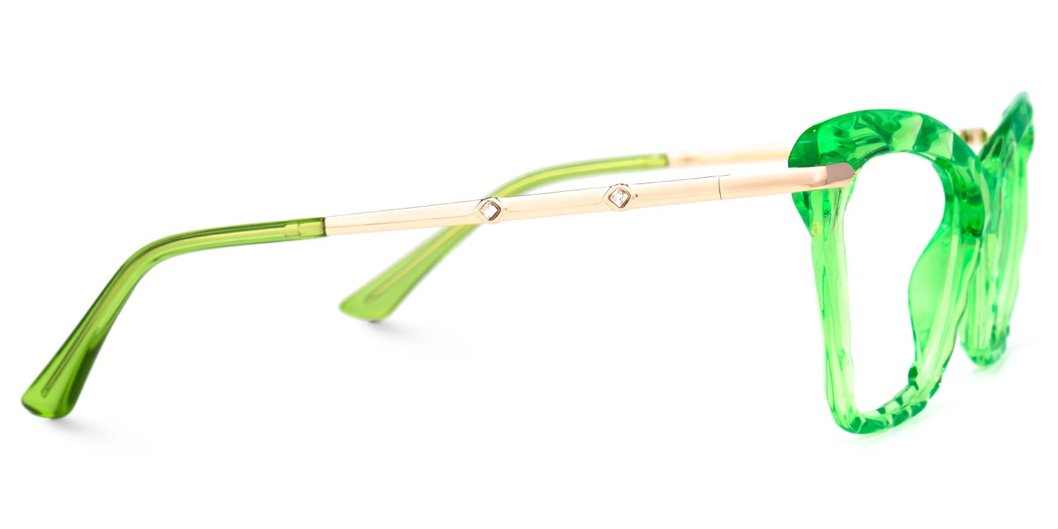 Juliet Cateye Green Glasses3