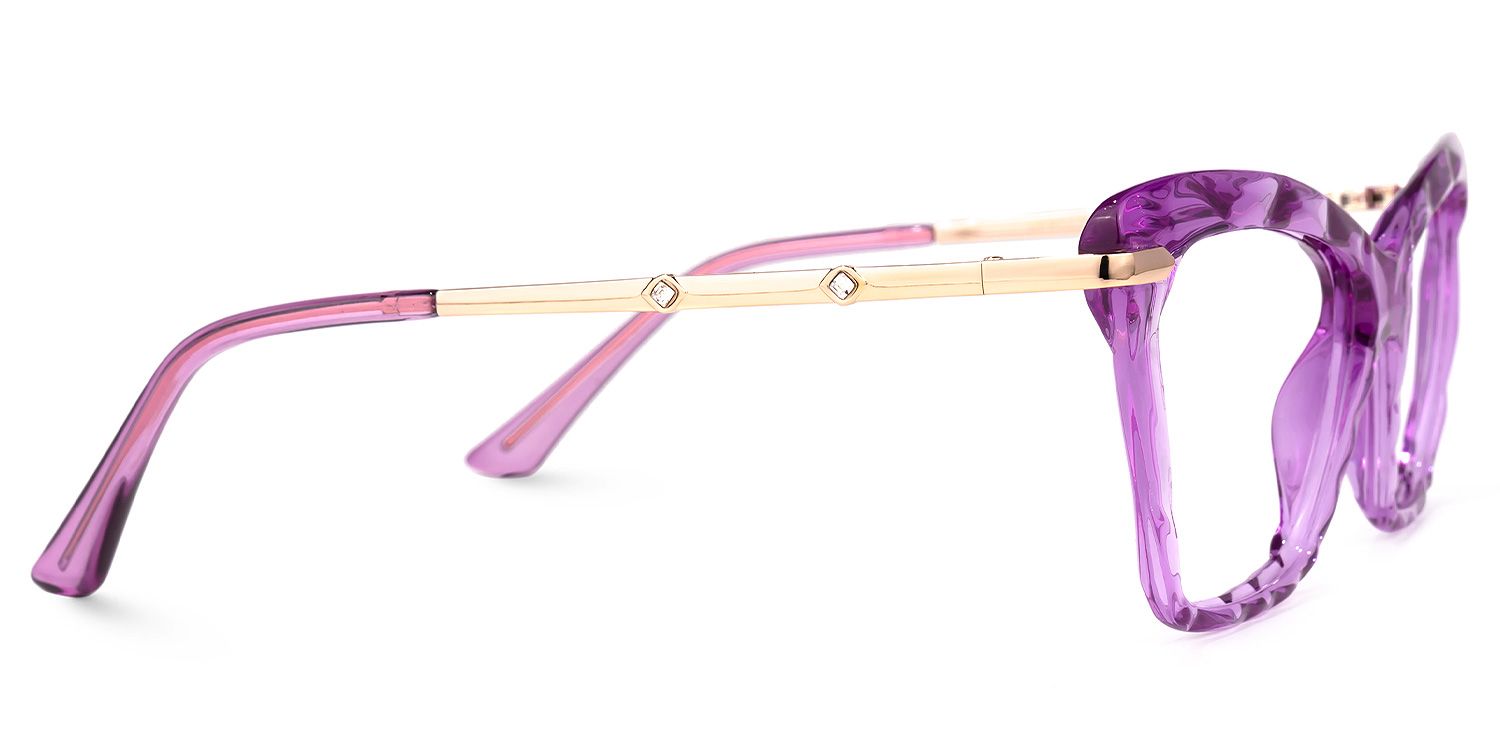 Juliet Cateye Purple Glasses | Zeelool Glasses2