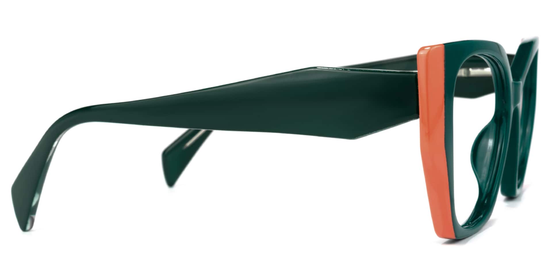 Phelts Geometric Green Glasses | Zeelool Glasses2