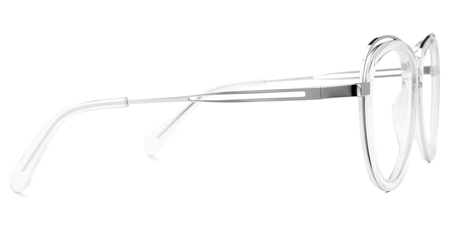 Sharita Aviator Gray Glasses | Zeelool Glasses