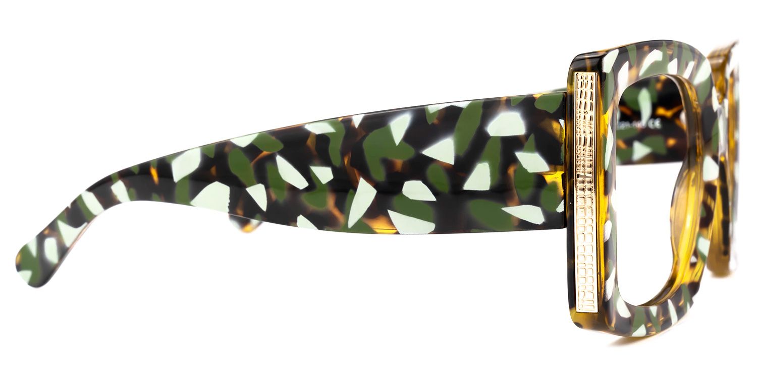 Yael Square Green Glasses | Zeelool Glasses2