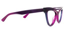 Sekudo Cateye Purple Glasses2