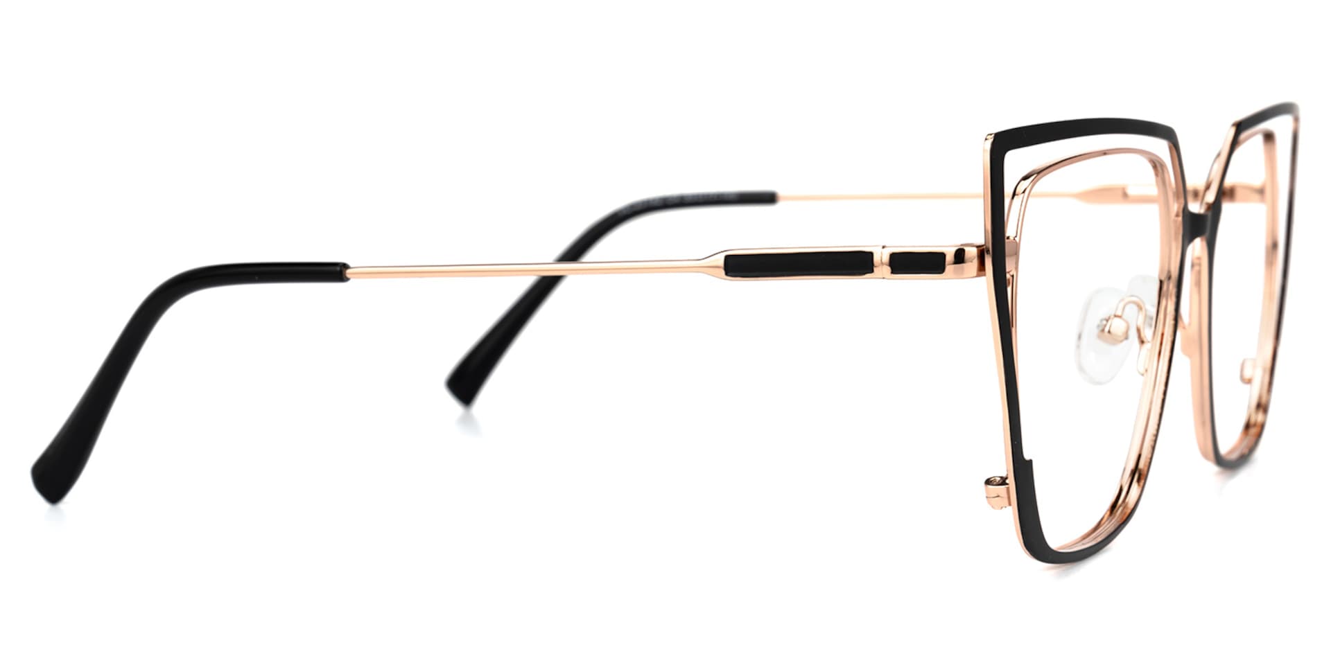 Letechia Square Black Glasses | Zeelool Glasses2