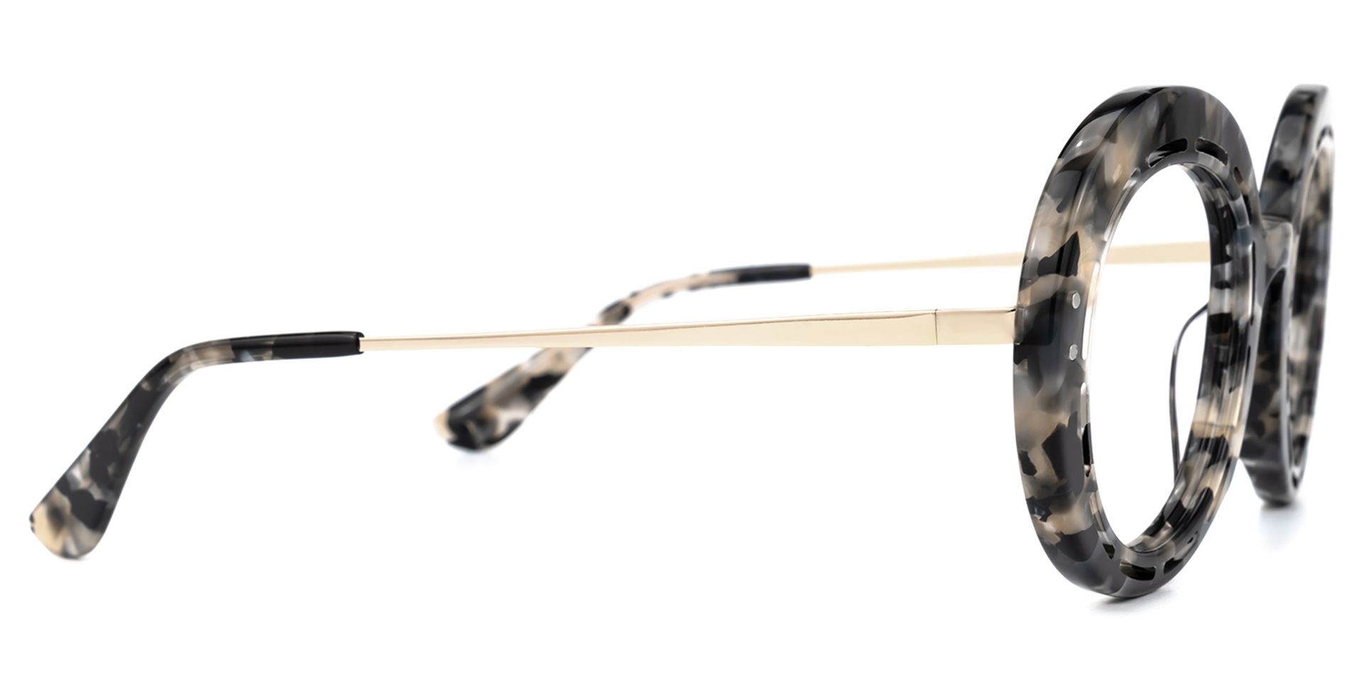 Pastrana Round Marble Glasses | Zeelool Glasses2