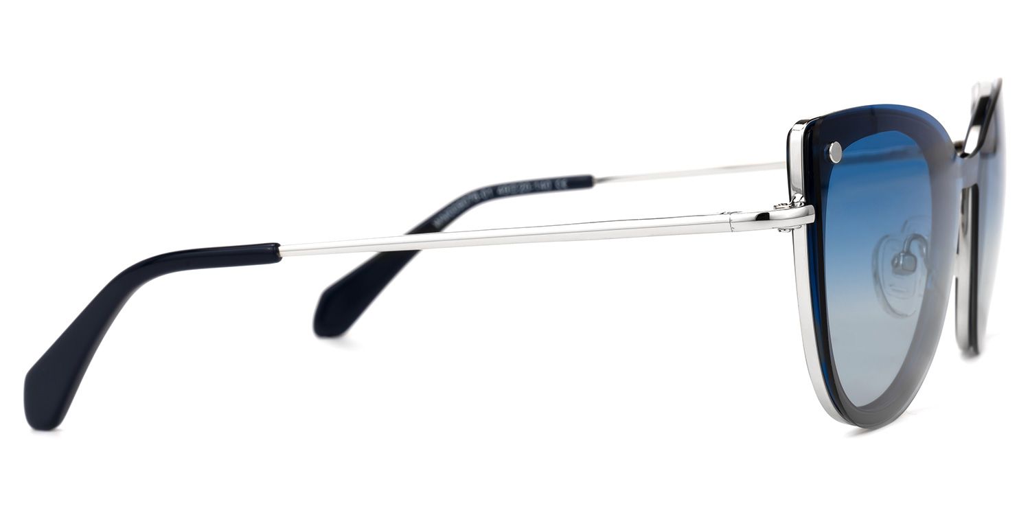 Paulette Clip-on Blue Glasses | Zeelool Glasses3