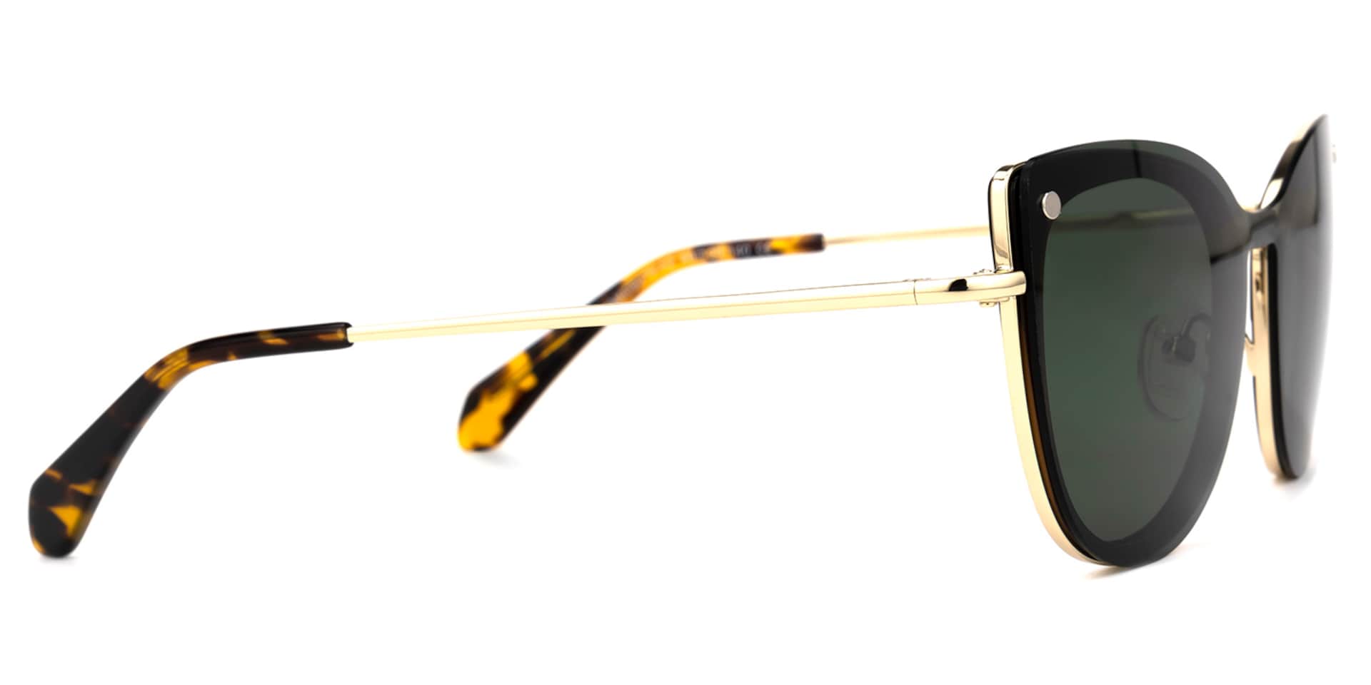 Paulette Clip-on Green Glasses | Zeelool Glasses3