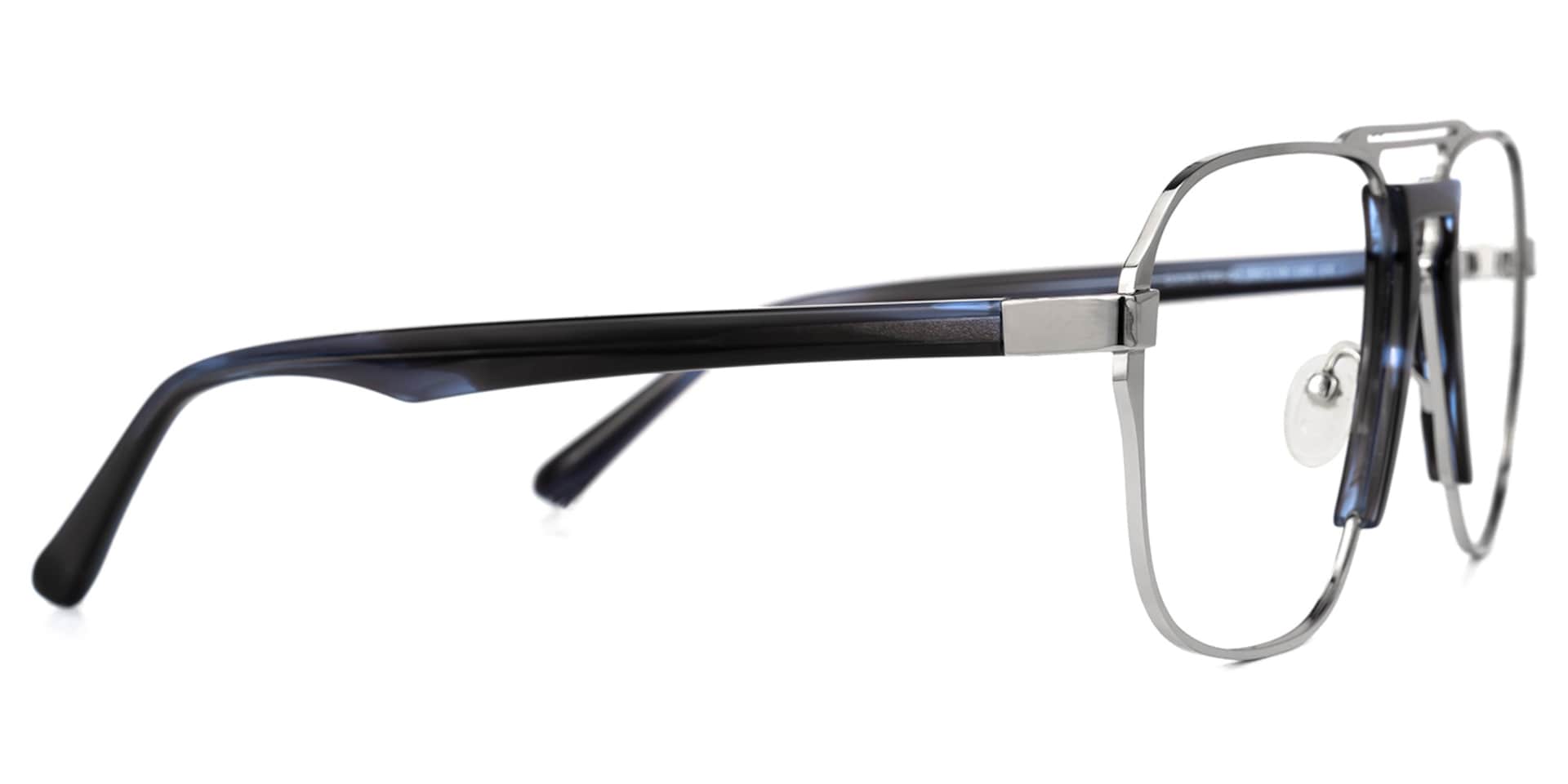 Mobilia Aviator Blue Glasses | Zeelool Glasses2