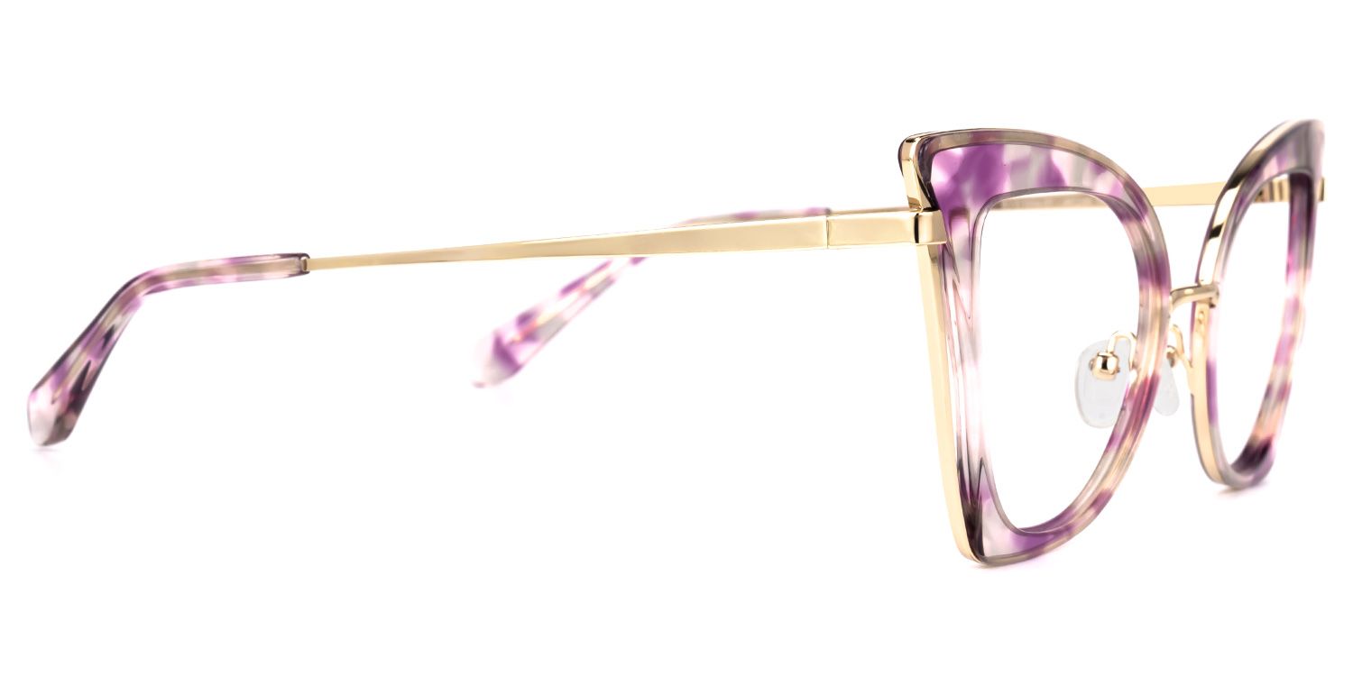 Orinthia Cateye Purple Glasses | Zeelool Glasses2