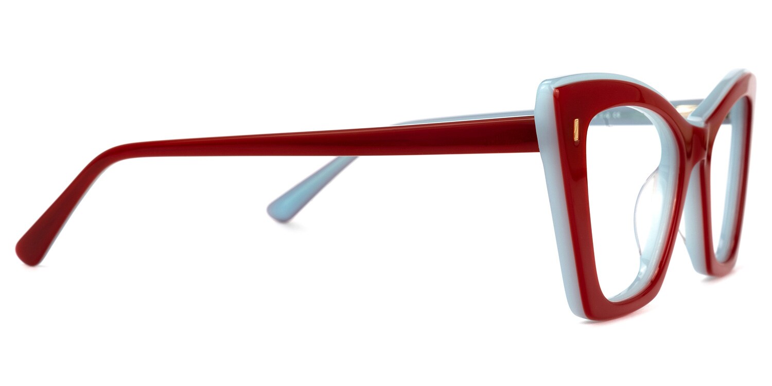 Beadle Cateye Red Glasses | Zeelool Glasses