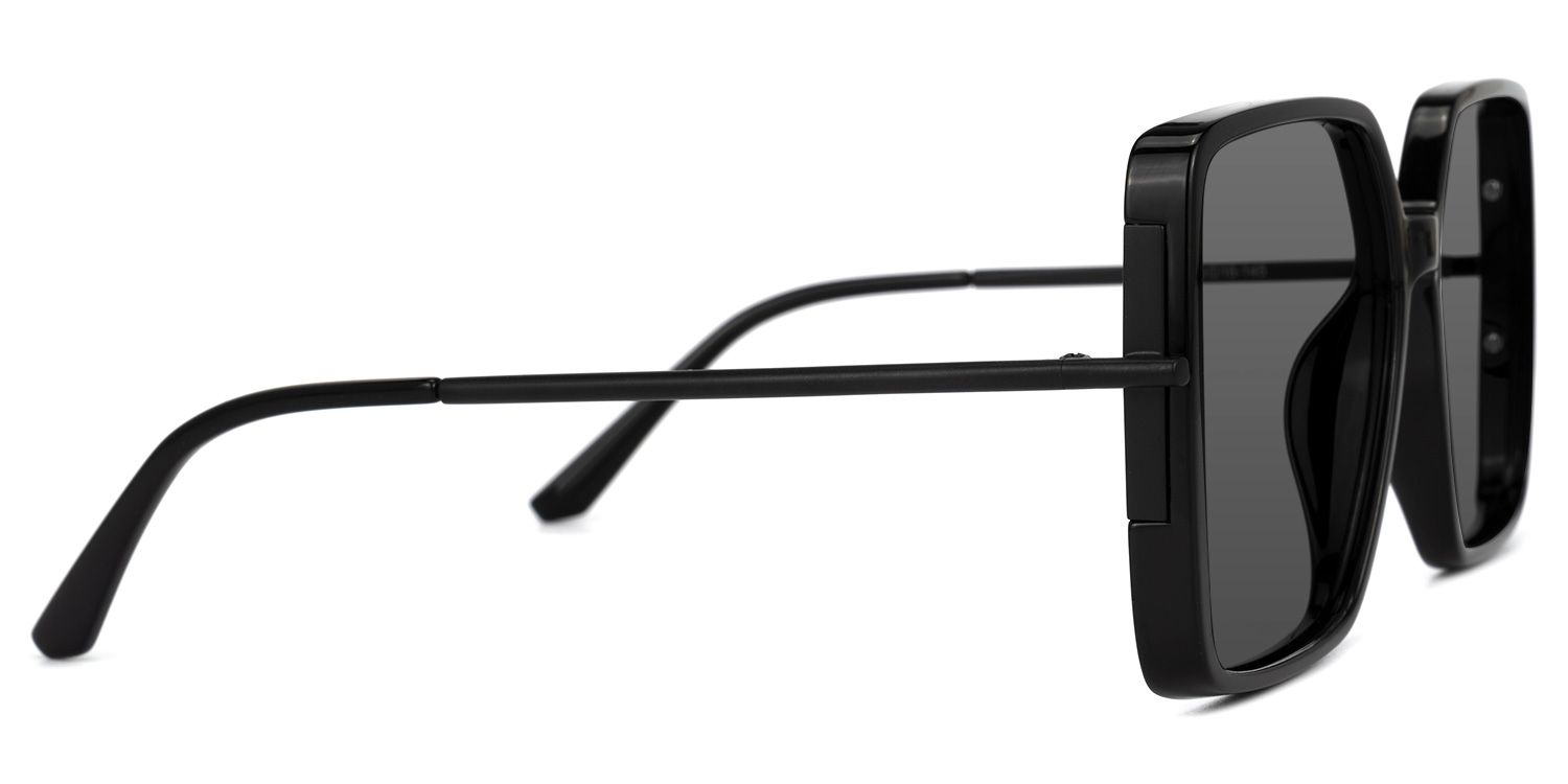 Cofield Black Square Sunglasses to Frame Your Face | ZEELOOL