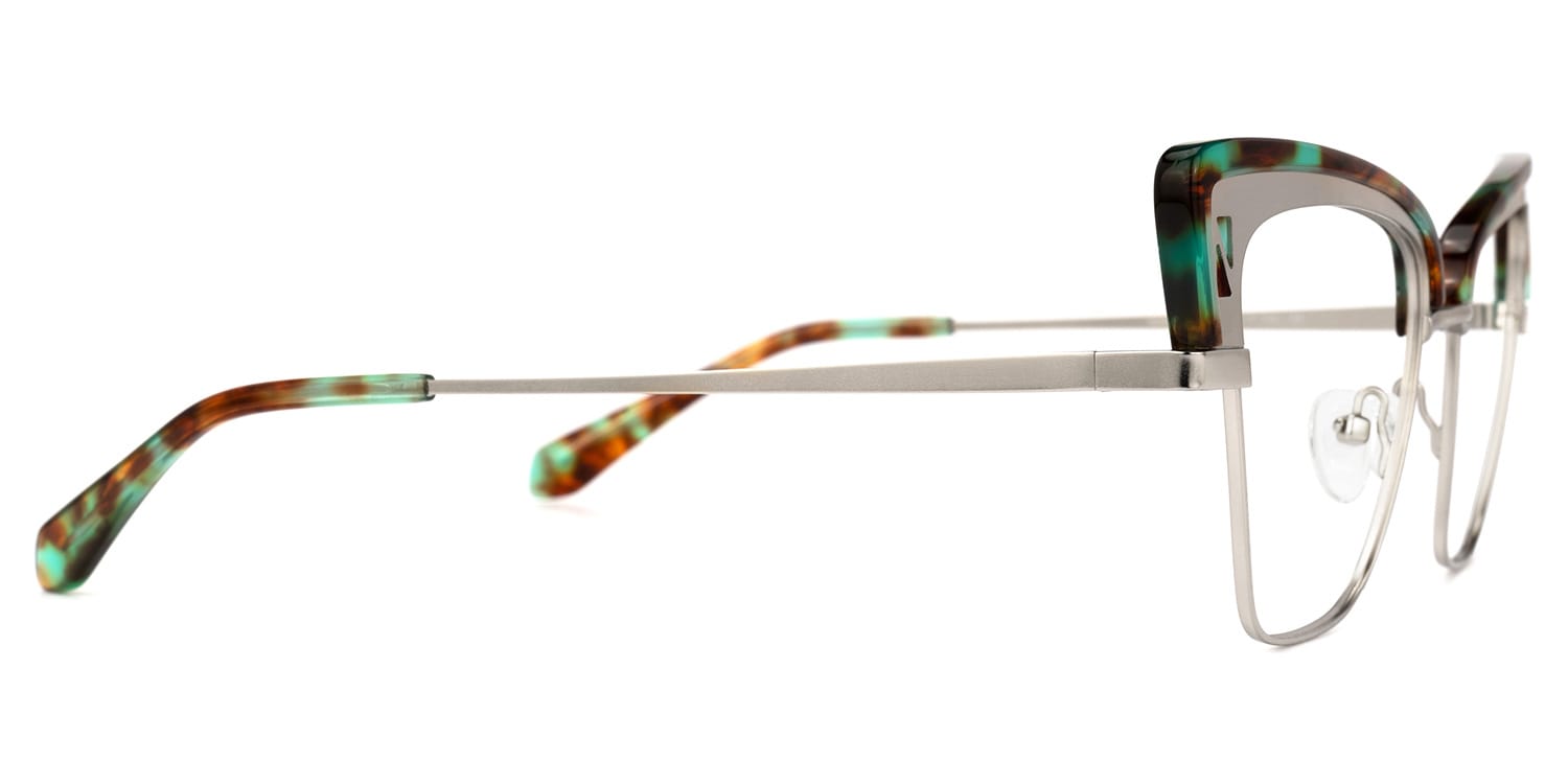 Benny Cateye Silver Glasses | Zeelool Glasses2