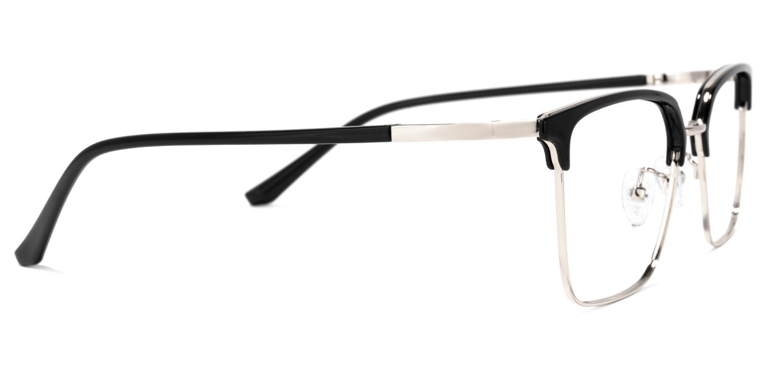 Hasan Square Black Glasses | Zeelool Glasses2