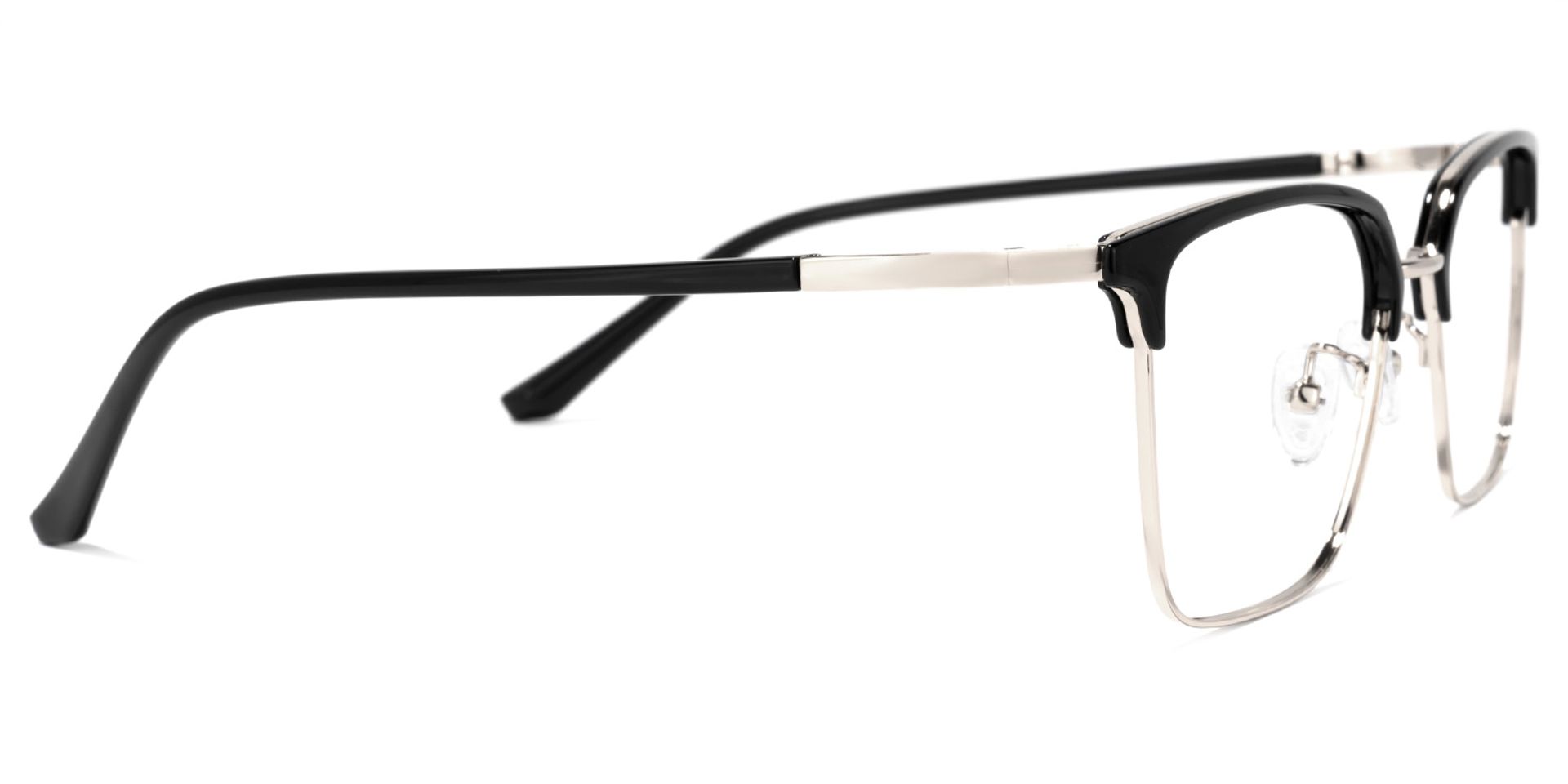 Hasan Square Black Glasses | Zeelool Glasses2