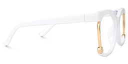 Obando Square White Glasses2