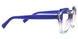 Caamir Geometric Blue Glasses2