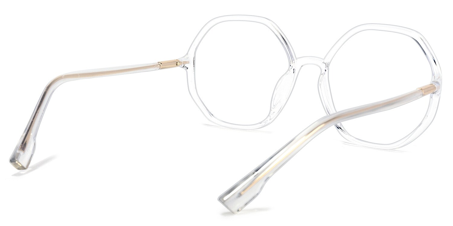 Noelle Geometric Crystal Glasses | Zeelool Glasses4