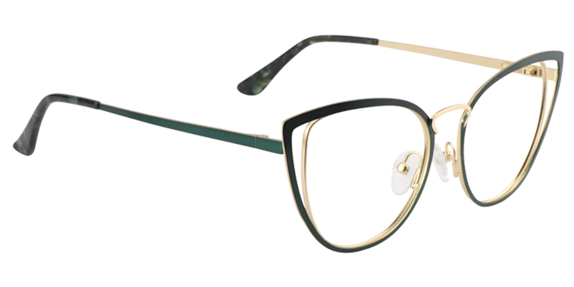 Cateye Green Glassess | Zeelool Eyeglass Frames3