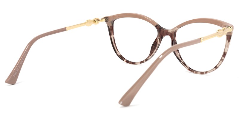 Omari Cateye Cameo-Brown Glasses | Zeelool Glasses4