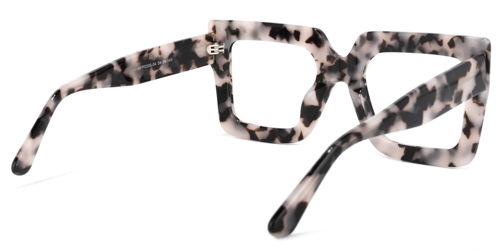 Brandon Square Pink-Floral Glasses | Zeelool Glasses4