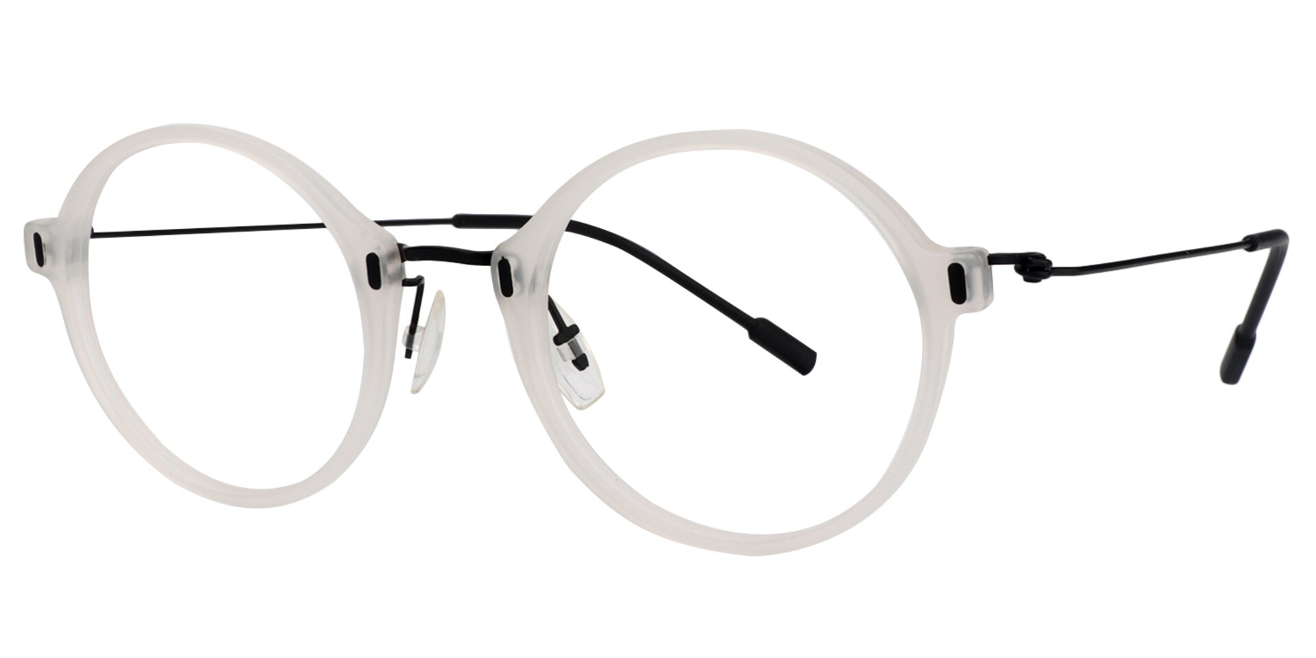 Round White Glasses | Zeelool Glasses3