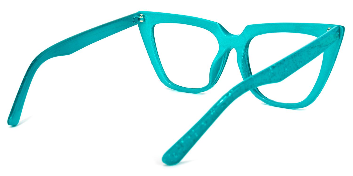 Phillip Cateye Peacock-Green Glasses | Zeelool Glasses4