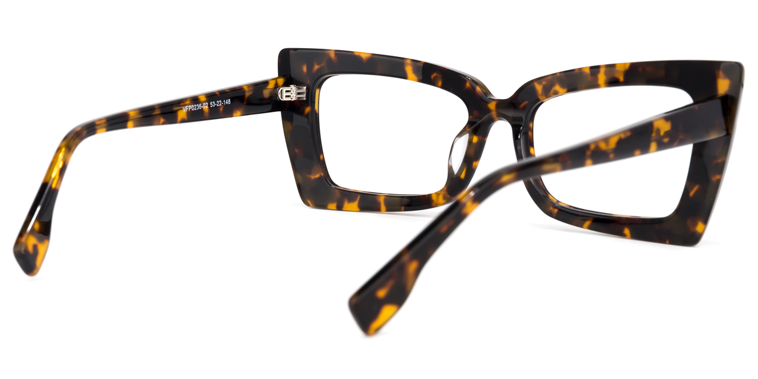 Newell Rectangle Tortoise Eyeglasses | Stylish Eyewear by ZEELOOL4
