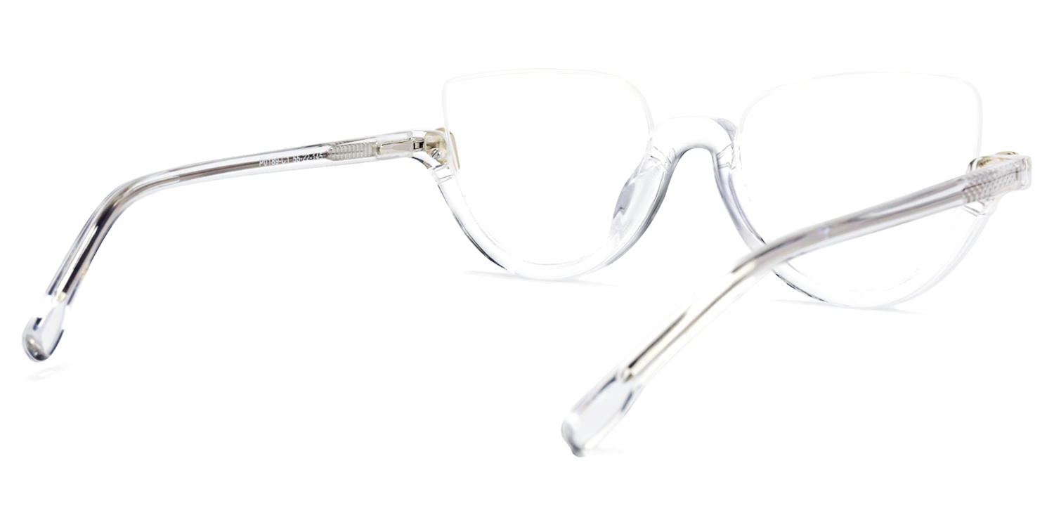 Felicia Cat Eye Clear Glasses  | Zeelool Glasses4