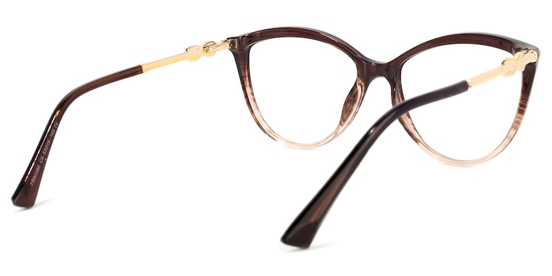 Omari Cateye Tawny Glasses | Zeelool Glasses4