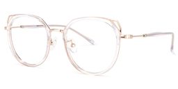 Ofelia Clear Cat eye Glasses1