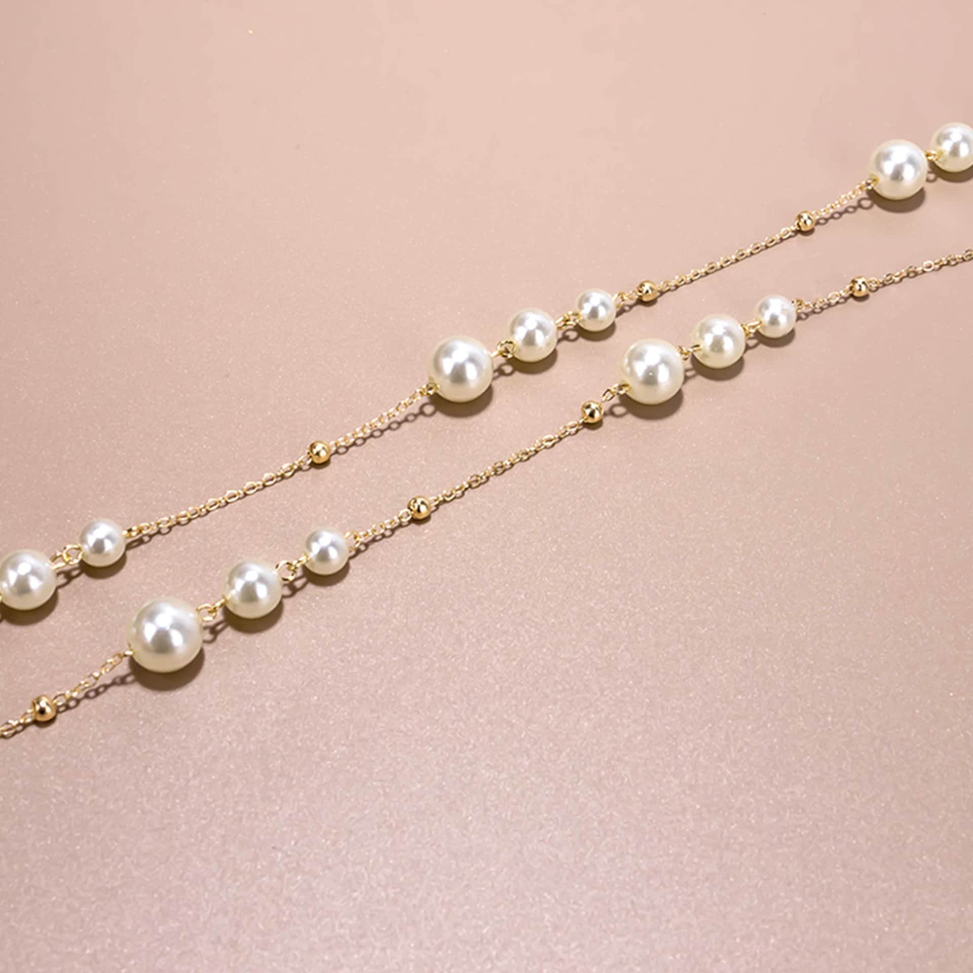 Stylish Simple Pearl Eyeglasses Chain | Zeelool Glasses1