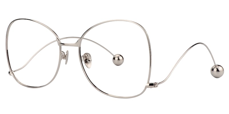 Jeremy Square Silver Glasses | Zeelool Glasses3