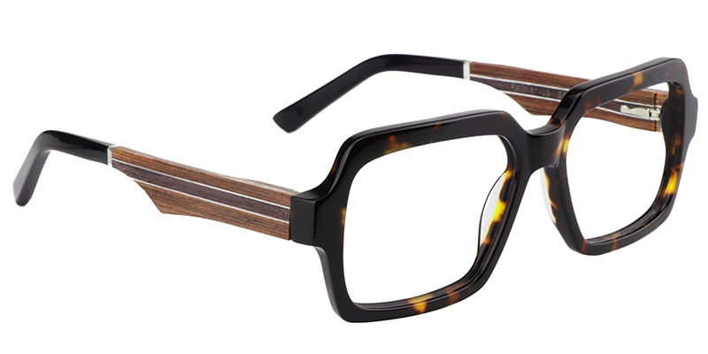 Jack Rectangle Tortoise Glasses | Zeelool Glasses3