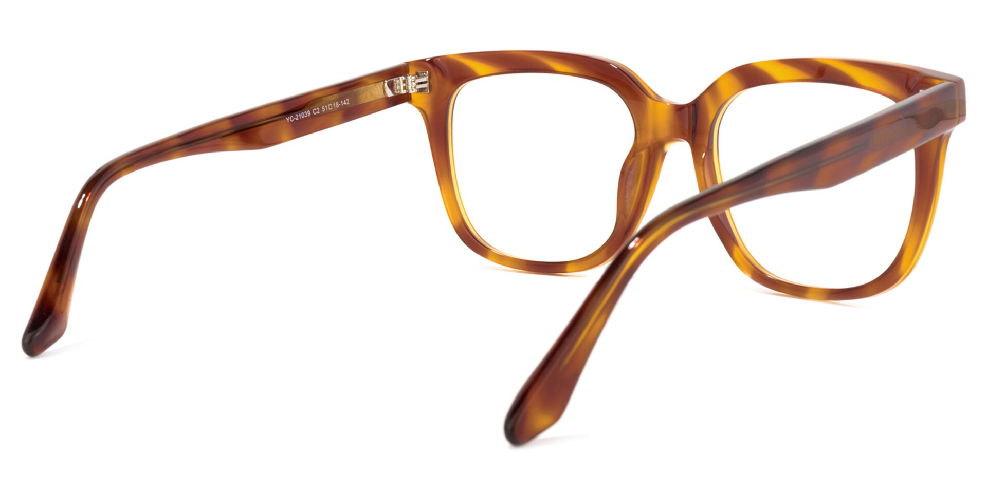 Quiana Square Yellow-Tortoise Glasses | Zeelool Glasses4