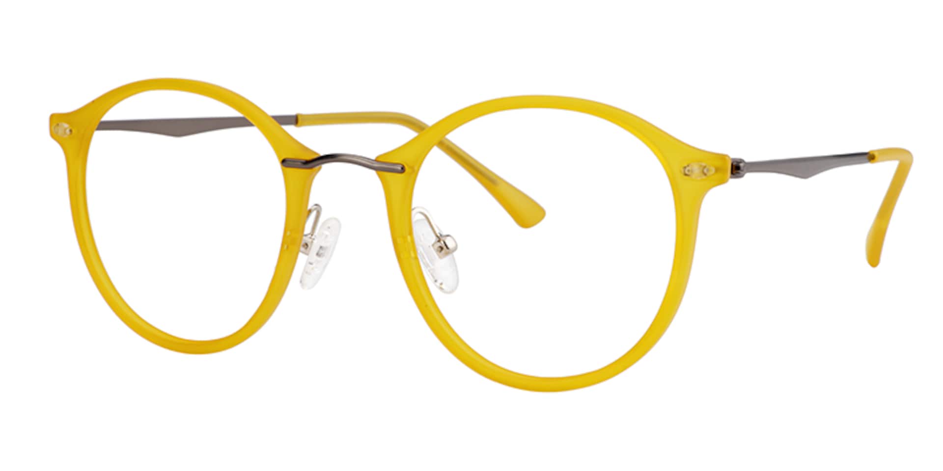 Ivy Round Yellow Glasses | Zeelool Glasses4