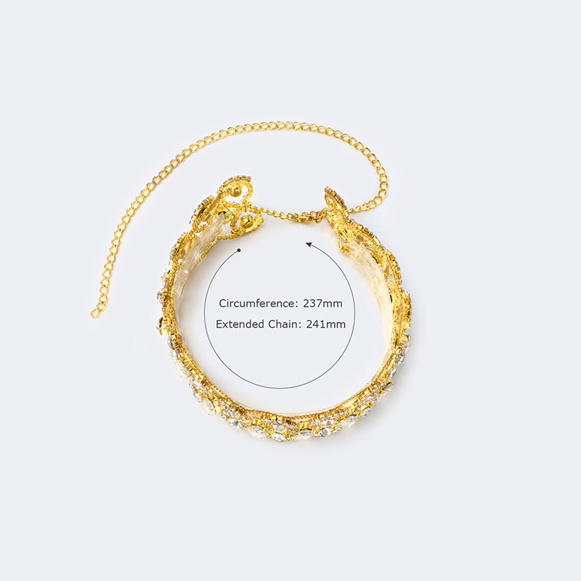 Glaring Occidental Style Gold Bracelet | Zeelool Glasses3