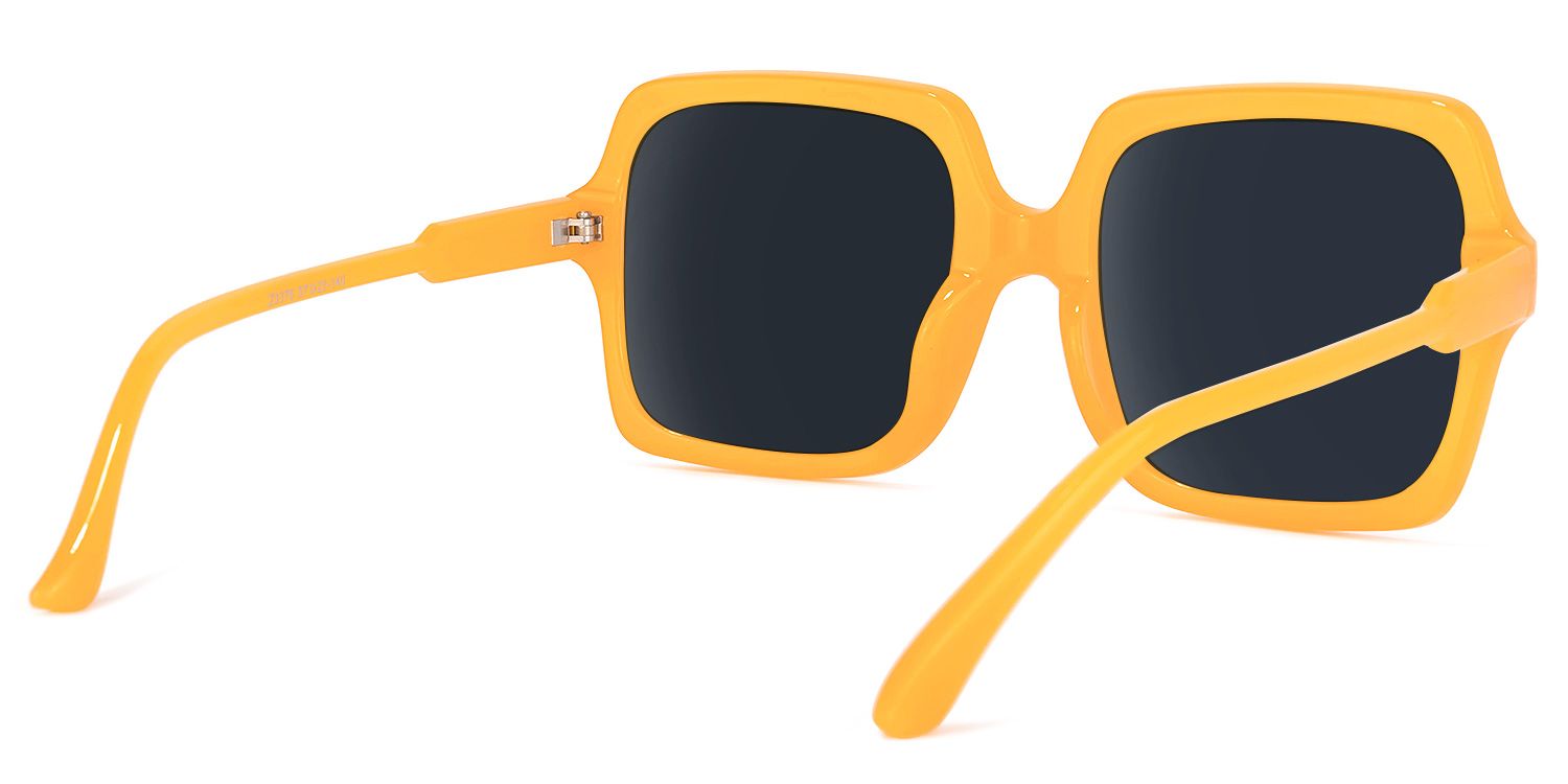 Ronnie Square Yellow Sunglasses | Zeelool Glasses4