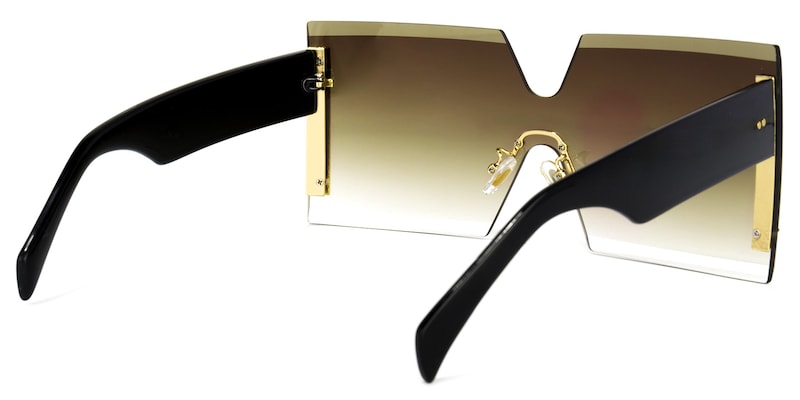 Shannon Square Brown Sunglasses | Zeelool Glasses4