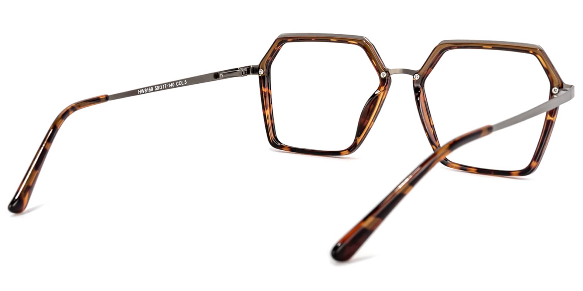 Sierra Geometric Tortoise Glasses | Zeelool Glasses4