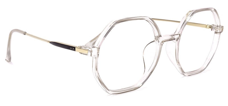 Tanner Geometric Champagne Glasses | Zeelool Glasses2