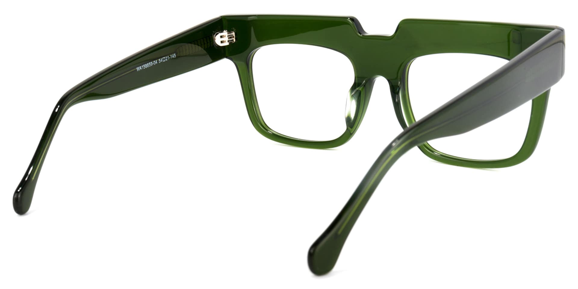 Travis Square Dark-Green Glasses | Zeelool Glasses4
