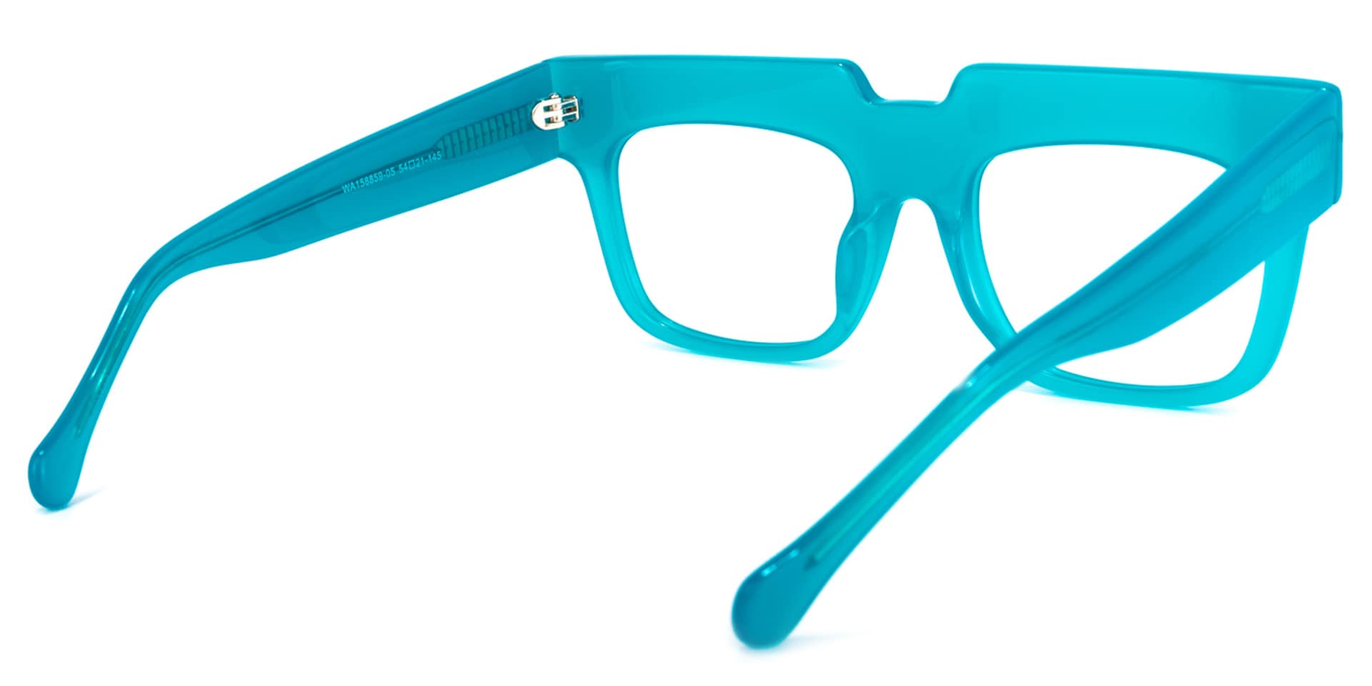 Travis Square Blue Glasses | Zeelool Glasses4